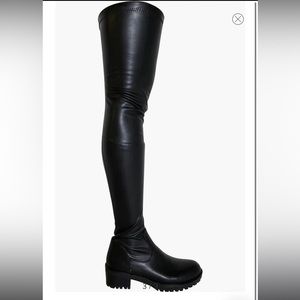 Nordstrom black AZALEA WANG Eureva over the knee boot
